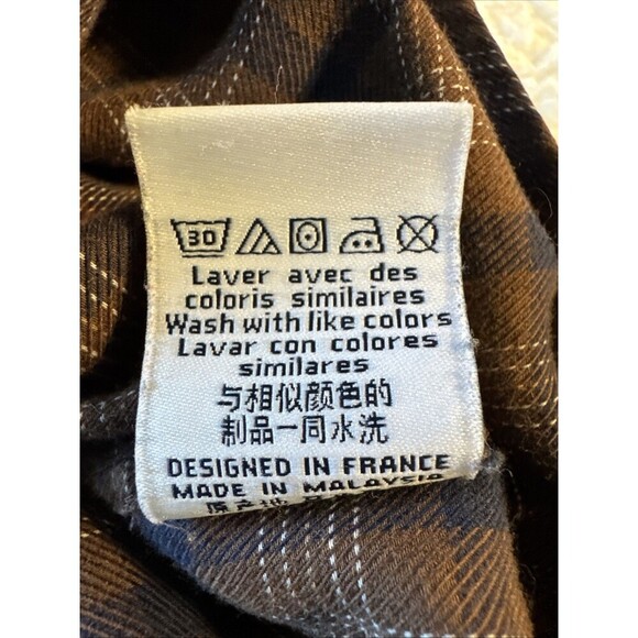 FACONNABLE Brown Long Sleeve "Club" Shirt Men's Size XL - Picture 4 of 9